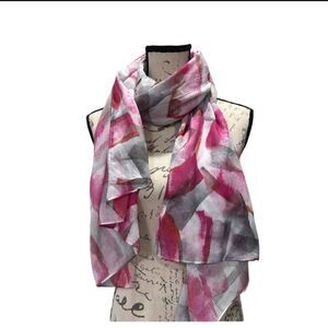RABE MAGENTA PRINT SCARF